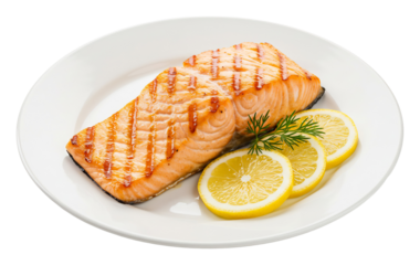 香ばしく焼けた鮭のソテー レモン風味