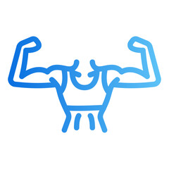 bodybuilder Gradient icon