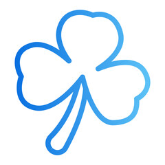 clover leaf Gradient icon