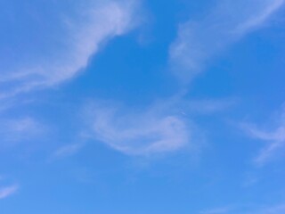 Calm Blue Sky with Soft Clouds. NatureLovers