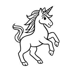 magical unicorn illustration for kids