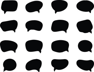 Speech bubbles collecion. Vector illustration