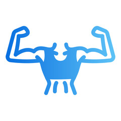 bodybuilder Gradient icon