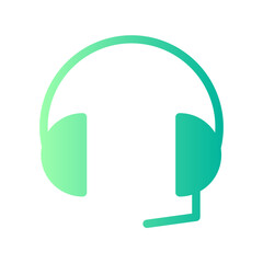 Fototapeta premium headphone gradient icon