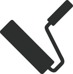 Paint roller simple icon. Vector illustration