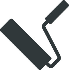 Paint roller simple icon. Vector illustration