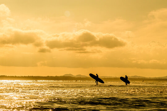 Sunsets and Sunrises Cloud 9 Tower in Siargao Island, The Philippines.
