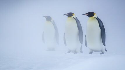 penguin in snow
