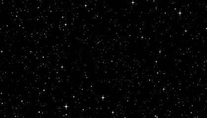 Fototapeta premium Night sky full of stars with black background.