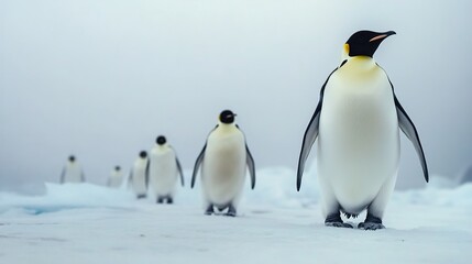 Obraz premium emperor penguin in antarctica