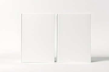 Blank Book Mockup White Product Showcase