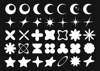 Geometric Shapes and Celestial Elements Collection for Design