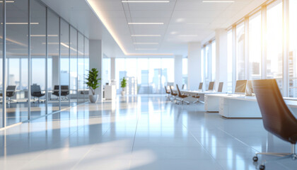 A neat interior of the company with a modern feel.