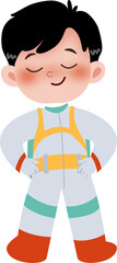 Astronout boy cartoon