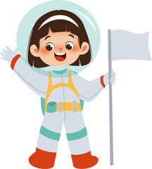 Fototapeta premium Astronout girl