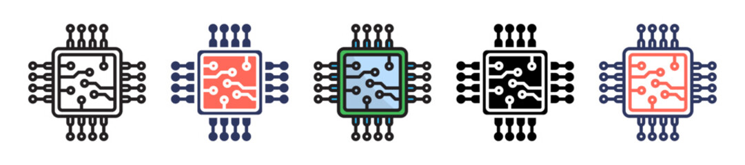 Microprocessor multiple icon