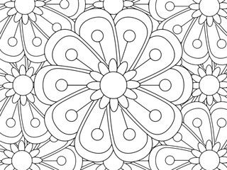 Flowers Coloring Pages For Adultes
