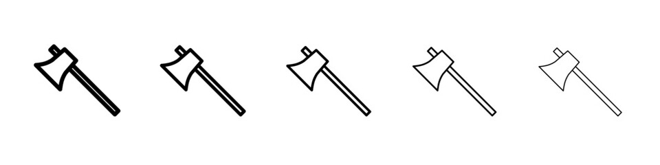 ax tool icon black and white vector sign