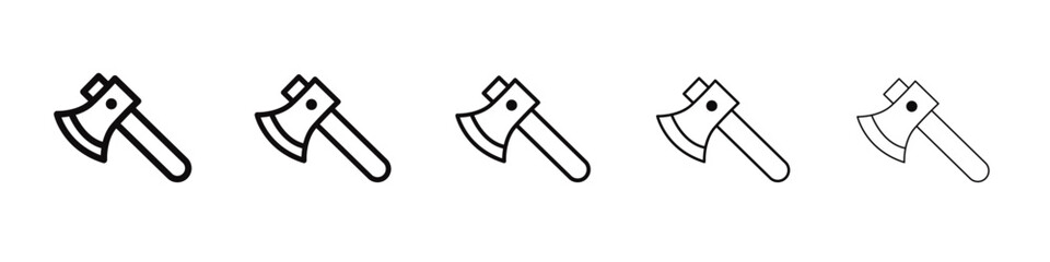 ax tool icon black and white vector sign