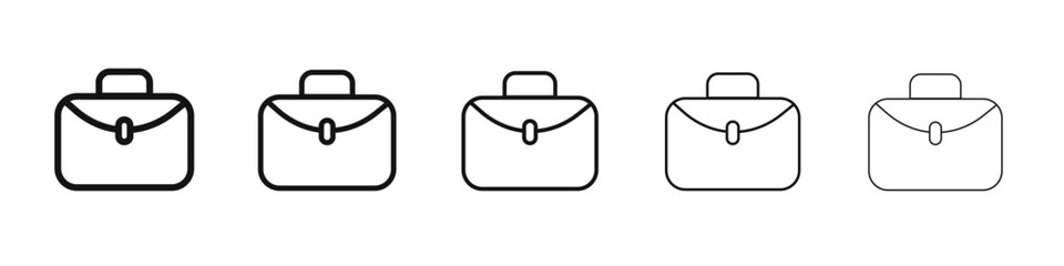 Bag icon black and white vector sign