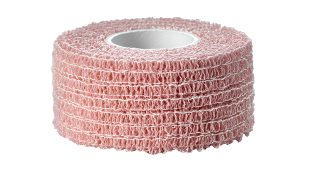 Pink Cohesive Bandage Roll Medical Supply First Aid,