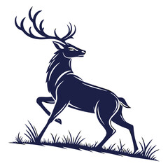 deer silhouette vector illustration