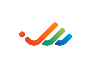 Colorful Dynamic Curves Logo Template