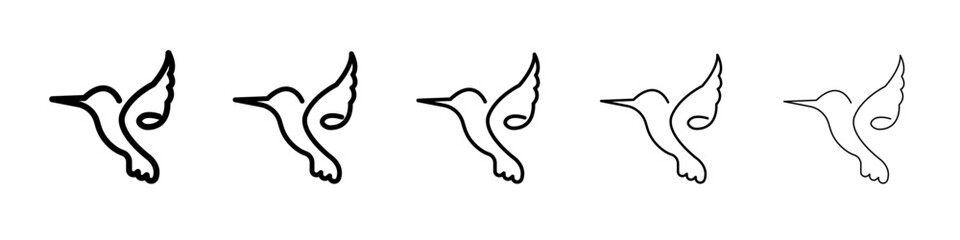 bird icon black and white vector sign
