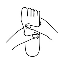 foot massage. Foot massage, in line design. Foot massage,