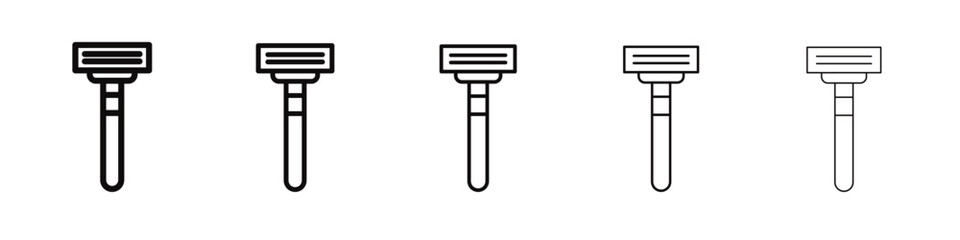 Blade razor icon black and white vector sign