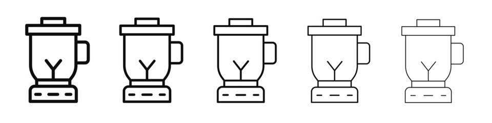 Obraz premium Blender icon black and white vector sign