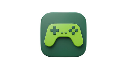 Fototapeta premium 3D Game Controller Icon App