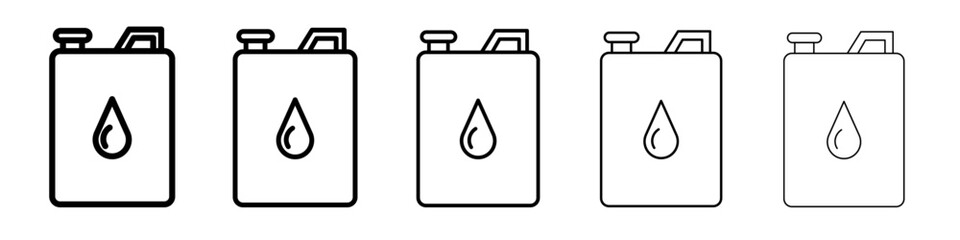 canister of motor oil icon black and white vector sign