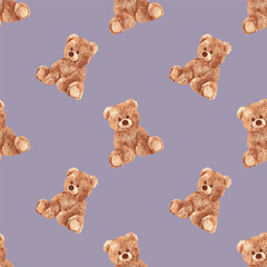 Seamless Teddy Bears Pattern 25 June 2025