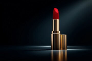 lipstick on black background