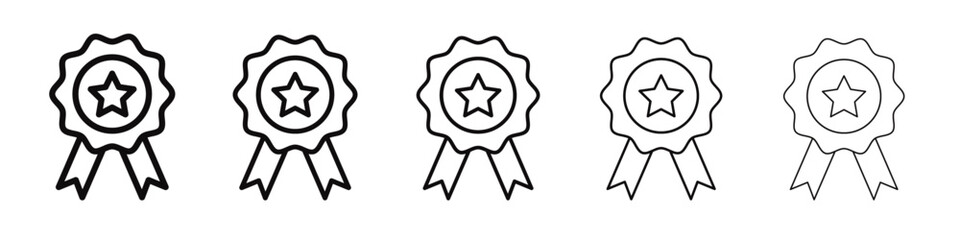 Champion icon black and white vector sign © Topline