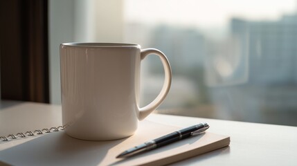 cup of coffee and pen