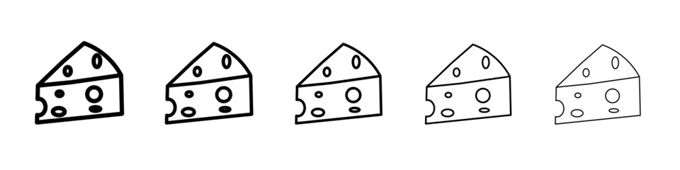 cheese icon black and white vector sign