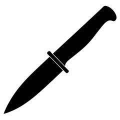 Hunting  knife Vector silhouette 