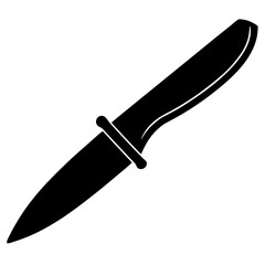 Hunting  knife Vector silhouette Illustration