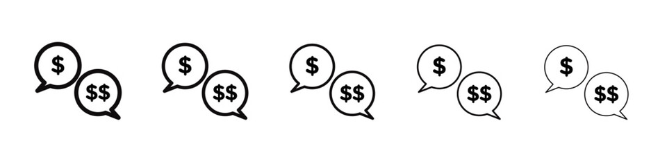 Compare price icon black and white vector sign