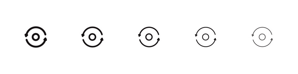 Consistency icon black and white vector sign