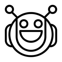 icon pack containing emojis of a robot, expressions, facial shapes and gestures
