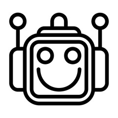 icon pack containing emojis of a robot, expressions, facial shapes and gestures