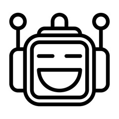 icon pack containing emojis of a robot, expressions, facial shapes and gestures
