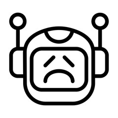 icon pack containing emojis of a robot, expressions, facial shapes and gestures