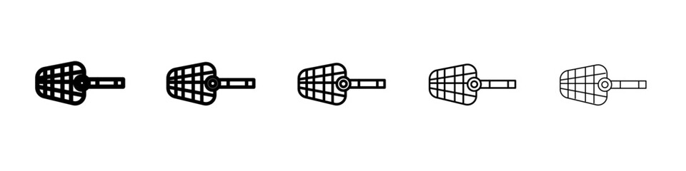 Dog muzzle icon black and white vector sign