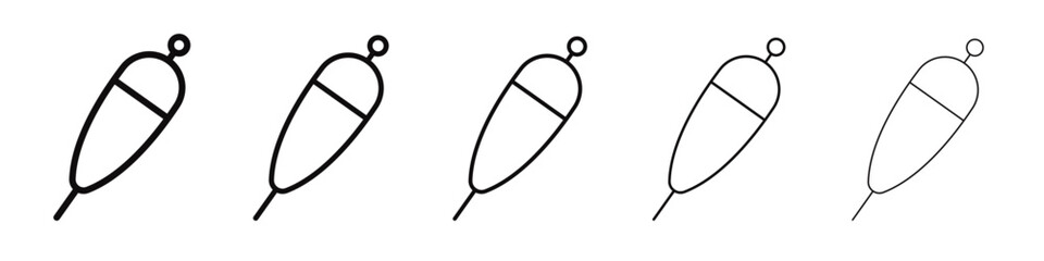 Fishing float icon black and white vector sign © Topline