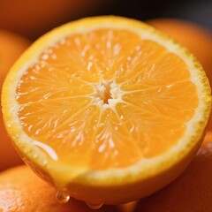 orange on a black background