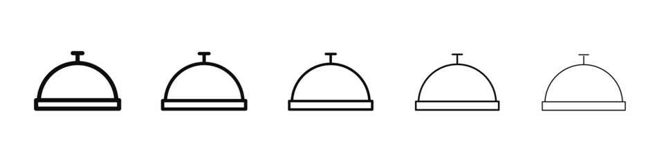 Food tray icon black and white vector sign